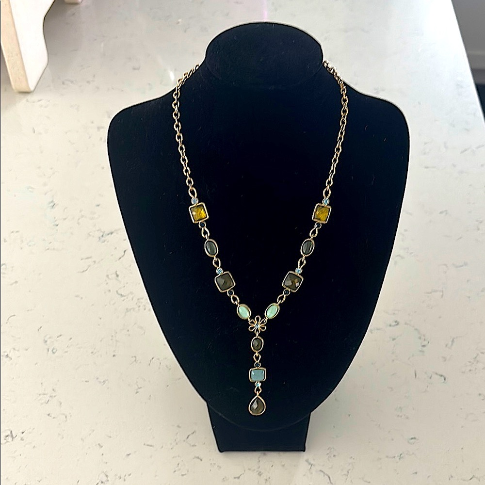 Blue and Green Stone Necklace